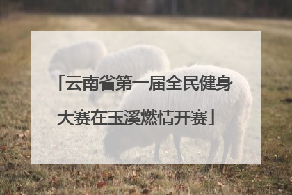 云南省第一届全民健身大赛在玉溪燃情开赛